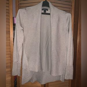 INC shimmer cardigan.
